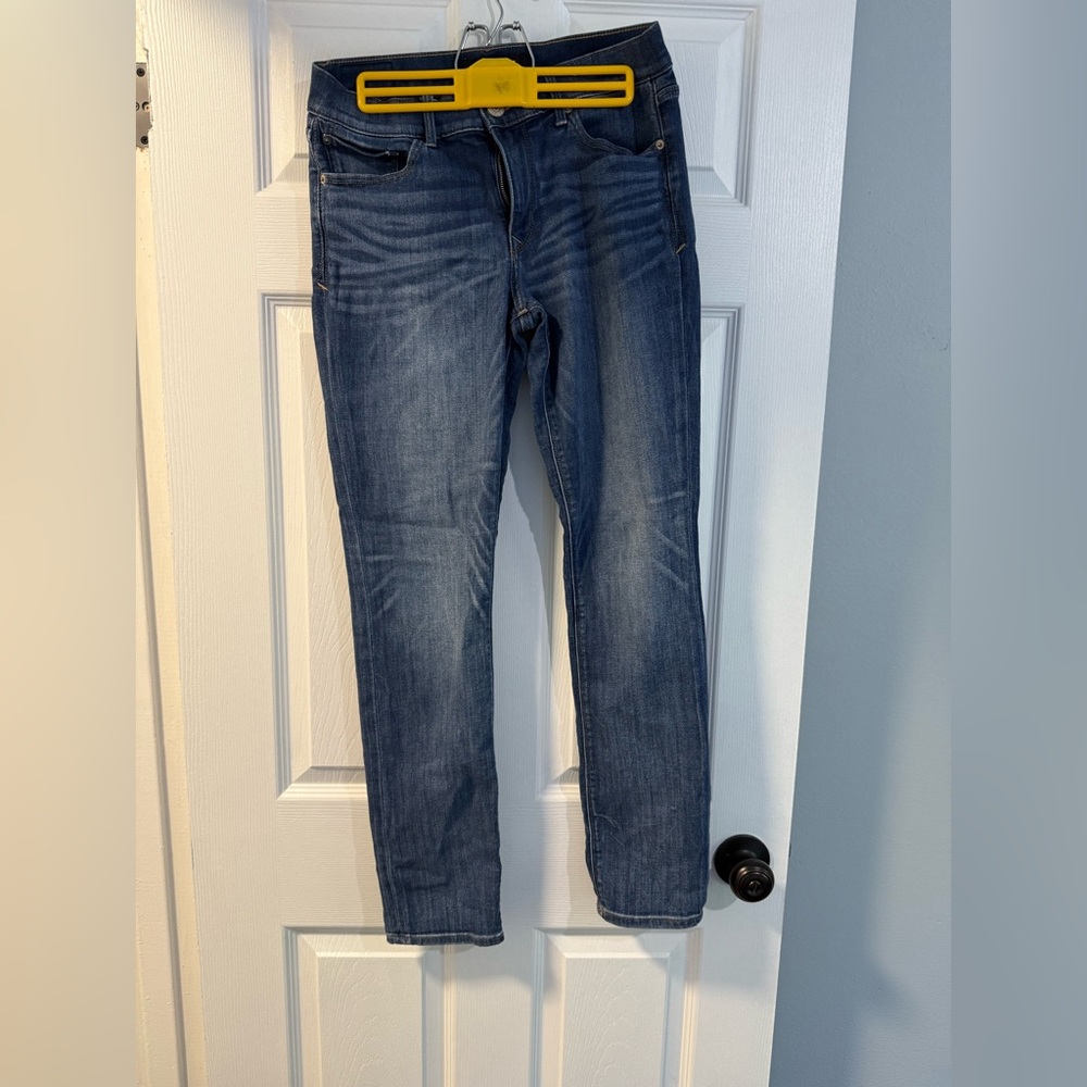 Express - Women’s- Mid Rise Skinny - Dark Blue Denim Jeans - 8R